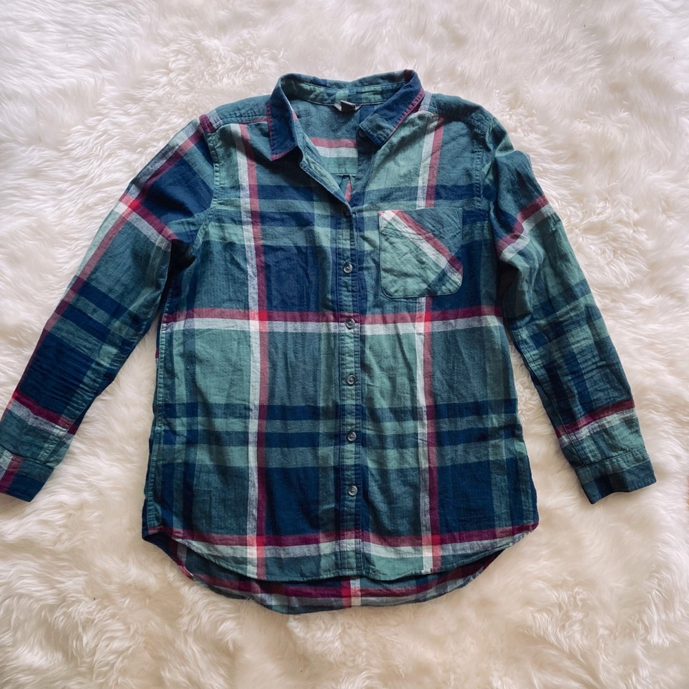 Eddie Bauer Plaid long sleeve shirt.